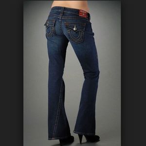 True Religion "Joey" Twisted Seam Flare Jeans